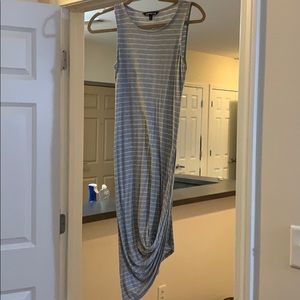 Long high low cotton dress